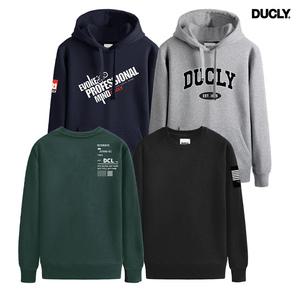 [DUCLY] 듀클라이 기모 맨투맨 후드집업 후드티 M~4XL 빅사이즈 티셔츠 남성 여성