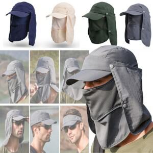 6단 정글모자 다기능 햇빛가리개 모자부착 자외선차단 패션모자 마스크모자 낚시모자 등산 코로나예방 썬캡