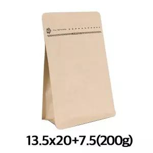 이지포장 크라프트 박스파우치 커피 원두 봉투 200g (50매) 소분·포장용