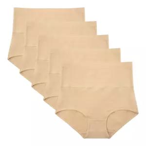 아이엠속옷 복대팬티 5매세트 포근한 순면 여성 빅사이즈 하이웨스트 똥배 팬티