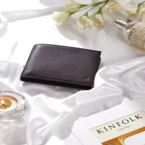 닥스 액세서리 25FW 다크브라운 DD로고 소가죽 반지갑 DBWA5F722W3