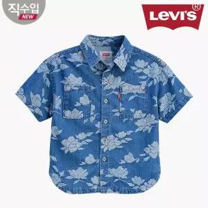 [보리보리/리바이스 키즈]프린트데님 반팔셔츠B V212SH365P (주니어)