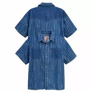 [보리보리/리바이스 키즈]스트라이프 데님셔츠 V222SH374P (주니어)