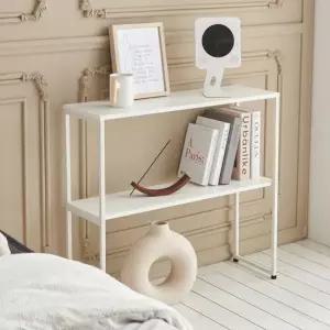 쿠스 2단 콘솔 화장대 책상 if