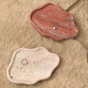 구름 오브제 홀더 다용도 트레이 보관 촬영 제품 소품 스톤 차키 대리석 악세서리