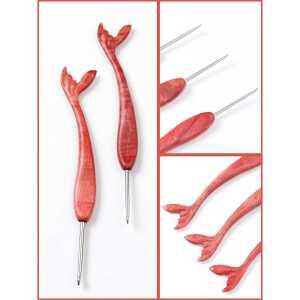 피쉬 테일 디자인 특이한 뜨개질용품 바늘 제품 코바늘 뜨개질