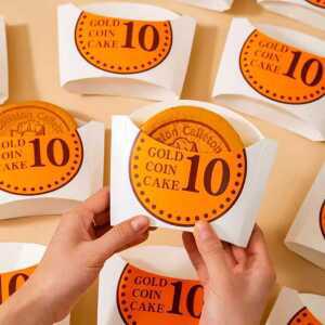 동전빵 포장지 200개 간식 일회용 종이 용기 테이크아웃 십원빵 제품