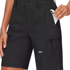 하이킹 속건성 제품 짧은 여자등산바지 카고 작업복 포켓 조깅 경량 야외 지퍼 반바지 바지