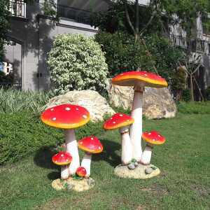 버섯 조형물 꾸미기 유치원 가든 펜션 잔디 전원주택 장식품 제품 공예 공원 카페 조경