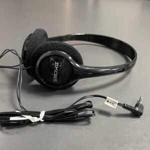 검은색 블랙 Koss 헤드폰 제품 KPH7 레트로 유선 온이어