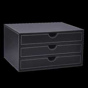 블랙 서류 종이 제품 서랍형 소품 가정용 데스크탑 사무실 수납함