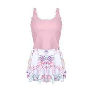 실속 있는 스타일링 유니크한 빅사이즈 온천 제품 스타일 디자인 중년 수영복 뱃살커버 래쉬가드