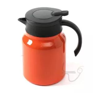 늘여섯 온도표시 보온주전자 900ML 오렌지 테이블포트 보냉병