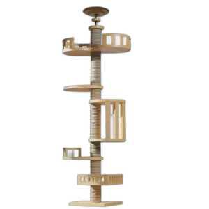 고양이 점프 반려동물 제품 나무선반 천장고정형 캣폴 캣타워 플랫폼 반려묘