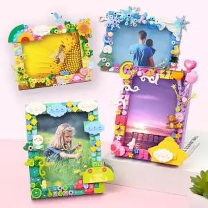 액자블럭 비오는날 무지개 달 별 눈 놀이동산 꾸미기 DIY