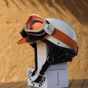 오토바이 스쿠터 하프페이스 빈티지 레트로 제품 헬멧 머리보호 자전거