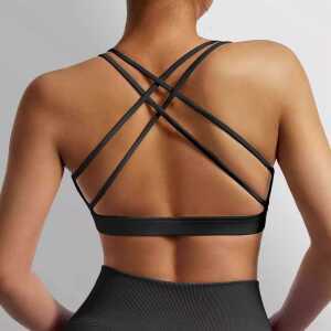 편안한 탱크 필라테스 탑 요가 원활한 크리스 스포츠 브래지어 크로스 여성 피트니스 제품