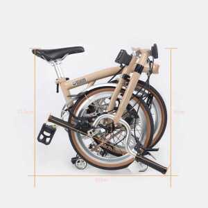 DIY커스텀 트라이폴드 시마노9단 미니벨로 크림라떼 유사브롬톤 제품 16인치