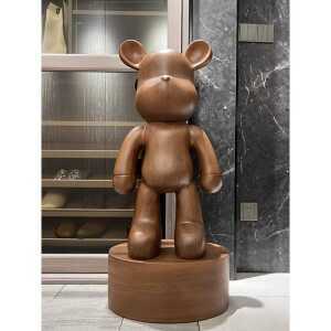 베어브릭 우드 피규어 대형 무늬 제품 80cm 장식품 저금통 인테리어