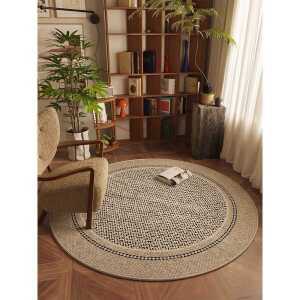 침실 카펫 공간 섬유 방지 라운드 거실용 제품 장식 쿠션 러그 소파 방 의자 미끄럼 폴리프로필렌 공부