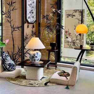 양털좌식의자 뽀글이 제품 인테리어 좌식 화이트 바닥 화이트