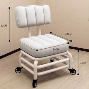 이동식 등받이 스툴 작업 제품 바퀴 의자 소형 휠 미니멀 체어 커피테이블 낮은