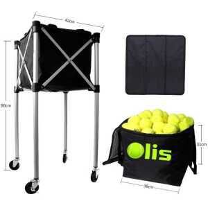 코치카트 테니스볼박스 바스켓 제품 대용량 이동식 테니스공 캐리어 카트 보관함