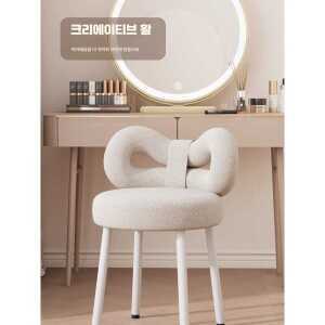 인테리어 화장대의자 등받이 식탁 패브릭 의자 스툴 카페 제품