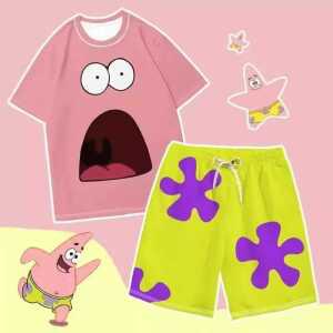 네모바지 스폰지밥 티셔츠 제품 탑 굿즈 뚱이 캐릭터 반소매 상의