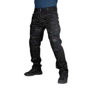 작업바지 포켓 6XL 작업복 야외 립스톱 SWAT 바지 군용 방수 제품 하이킹 멀티 남성용