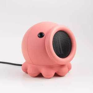 문어온풍기 저전력온풍기 500W 캠핑 소형 히터 제품 탁상