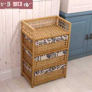 라탄 화장실 제품 수납장 수건 침대 속옷 협탁 틈새 정리함 욕실 서랍장