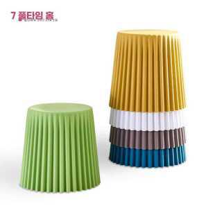 가정용 상업용 다용도 플리츠 체어 제품 의자 스툴 실내외 원형