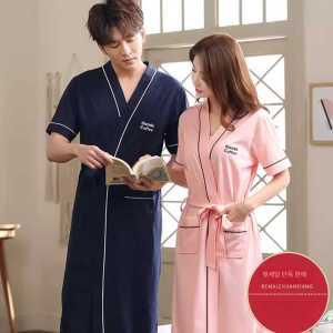 여성용 남성용 가운 나이트 커플용 샤워 긴소매 반소매 목욕 제품
