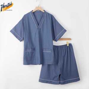 파자마 잠옷 반기장 상하의 반소매 라운지웨어 제품 실내복 세트