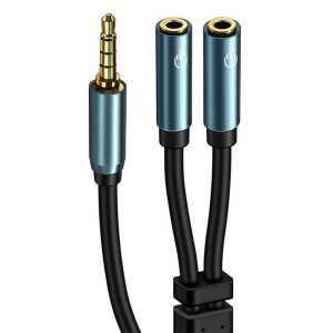 2컬러 듀얼 제품 Y형 스플리터 헤드폰 오디오 2in1 케이블