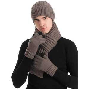 겨울철 방한 목도리 세트 제품 따뜻한 넥워머 모자 장갑