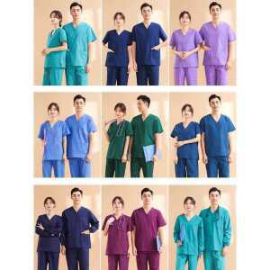 반소매 긴소매 제품 남성용 상하의 실험실 여성용 병원 세트 L사이즈 유니폼