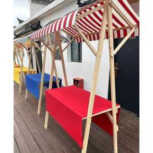 야외 축제 가판대 간이 시장 접이식 이동식 판매대 제품 전시 야외 부스