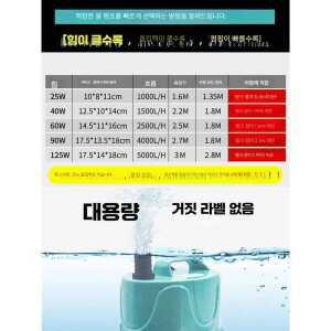 어항 물갈이 파이프 제품 흡입 펌핑 전동 펌프 배설물 세트