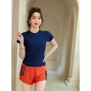 빅사이즈 수영복 제품 날씬해보이는 반팔 반바지세트