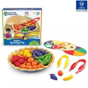 러닝리소스 슈퍼파이 분류활동 수세기 집게 분류 놀이 셈놀이 과일 어린이 수학 교육용