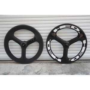 로드 바이크 카본 휠 트랙 바퀴 트라이스포크 삼발이 제품 파이버 자전거