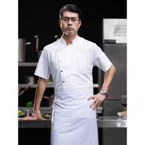 상업용 레스토랑 셰프 상의 부엌 식당 제품 반소매 주방 유니폼 긴소매