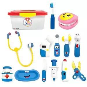 유아완구 양치습관 치카치카 치과 병원놀이세트/ 심리센터 돌봄교실 꼬마의사 주사기