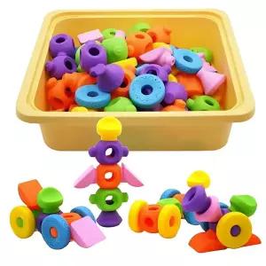 영유아 알록달록한 처음 도형놀이 소프트 베베블럭/ 말랑한감촉 보육기관 삼촌선물