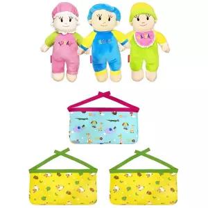 집콕육아 감각발달 바스락 헝겊완구 아기인형/ 심리안정 양손놀이 촉감교구 청각자극