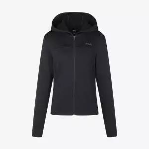 [휠라](대구신세계)[FILA] 기모 벨벳 포인트 후드 트레이닝 자켓 (FS2FTG4253F_BLK)