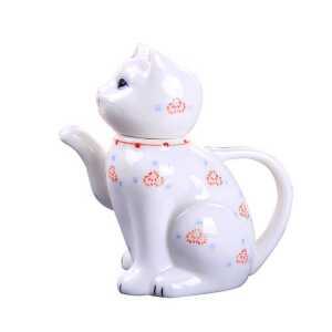 가정용 부엌 차 제품 고양이 주전자 주방 모양 도자기