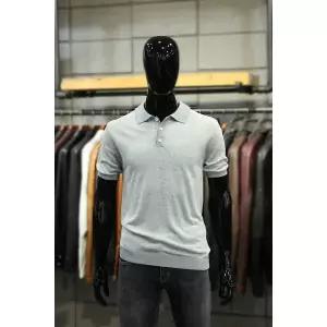 [빠니깔레] 이태리직수입 린넨코튼블랜드 멜란지배색 반팔카_라니트티 f-init04gr (P002731651)